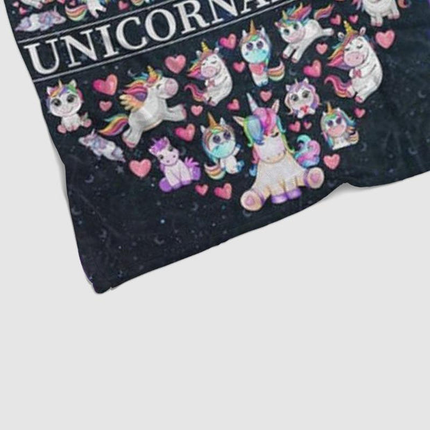 Custom UNICORN Name Blankets