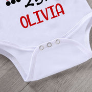 Personalized Name Baby Valentine's Day Outfit II