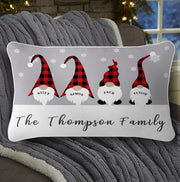 Personalized Christmas Gnomes Family Pillowcase With Name II