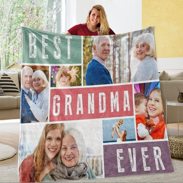 Personalized Family Photos Collage Blanket -BUY 2 SAVE 10%