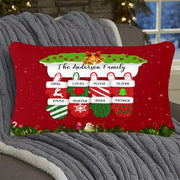 Personalized Christmas Gloves Family Pillowcase With Name