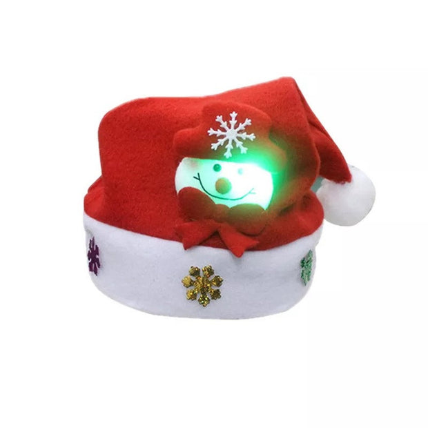 New Christmas Santa Hat with Light