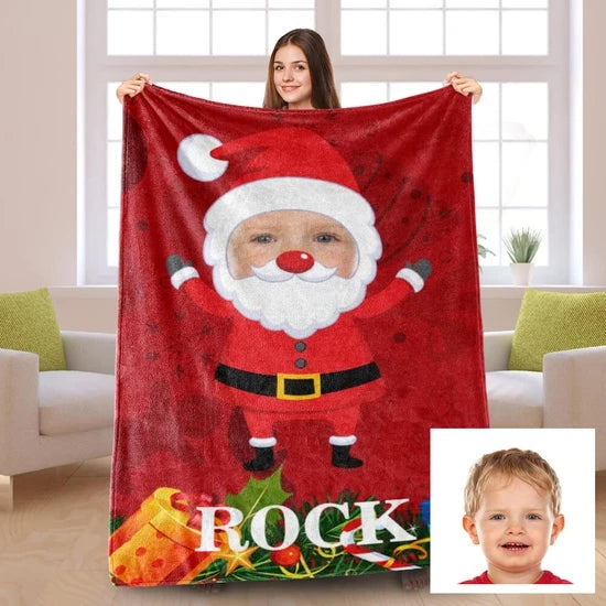 New Custom Christmas Photo Blanket