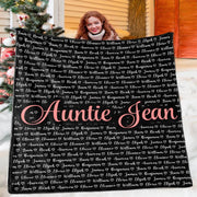 Personalized BLANKET with Nickname & Kids Names