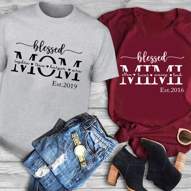 Unisex T-SHIRT with Custom Nickname and Children's Names