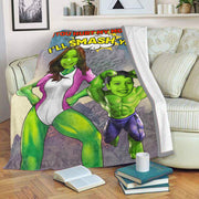 Custom Hulk Portrait Blanket with Photos