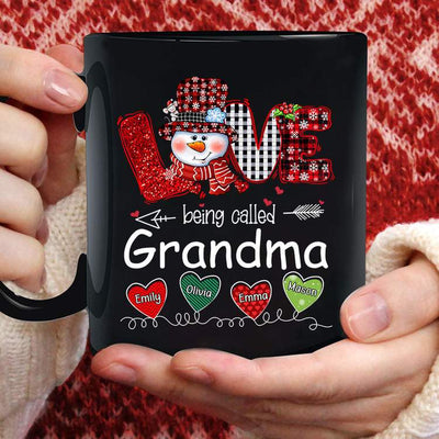 New Christmas Gift!，Love being called grandma christmas mug.