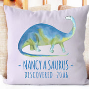 Personalized Dinosaur Name Pillowcase, Custom Dinosaur Kids Bedroom Decor III