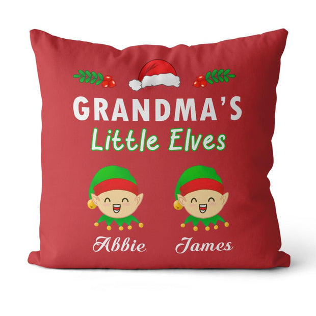 Personalized Little Elves Christmas Family Member Pillowcase With Name