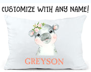 Custom Name Animal Children's Pillowcase VI