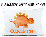 Custom Name Dinosaur Children's Pillowcase VII