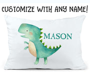 Custom Name Dinosaur Children's Pillowcase XI
