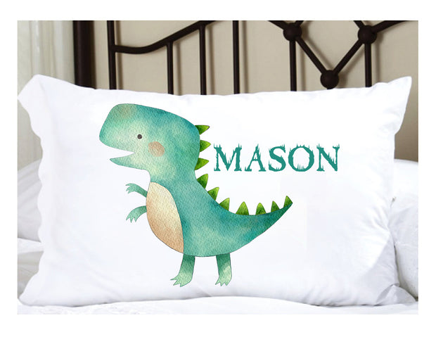 Custom Name Dinosaur Children's Pillowcase XI