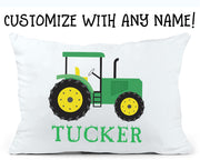Custom Name Farm Tractor Children's Pillowcase I