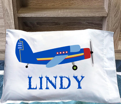 Custom Name Air Plane Children's Pillowcase I