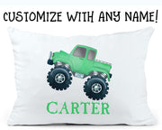 Custom Name Monster Truck Children's Pillowcase III