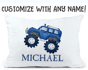 Custom Name Monster Truck Children's Pillowcase IV