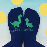 Personalized Mummy and Me Dinosaur Women’s Socks II