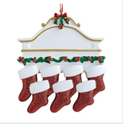 Custom Christmas Red Socks Ornament Decoration