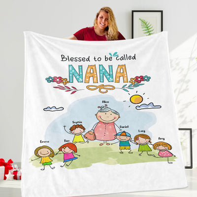 Custom Name NANA Fleece Blanket