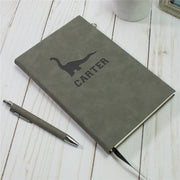 Personalized Dinosaur Leather Journal,Christmas Gift，Custom Name Gift