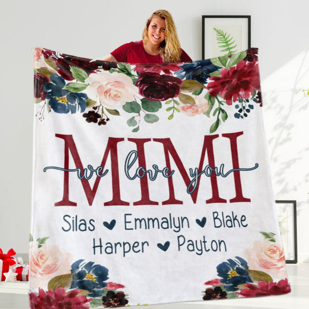 Custom Title Blanket with kids' Names, New Christmas Gift!