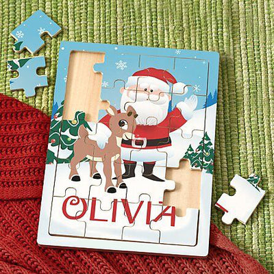 Personalized Kids Name Santa  Puzzle,New Custom Name Christmas gift